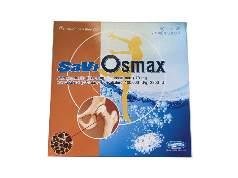 Thuốc trị loãng xương Savi Osmax (4 viên/hộp)
